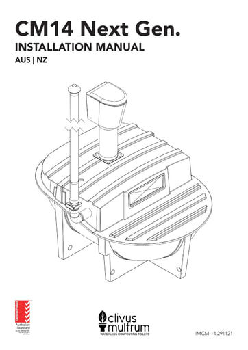 Clivus Multrum | CM14 Next Gen. Installation Manual